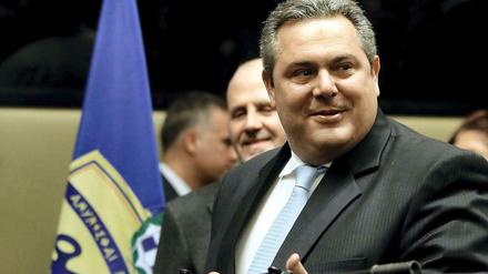 Will Flüchtlinge nach Deutschland schicken.  Panos Kammenos, rechtspopulistischer Verteidigungsminister Griechenlands.
