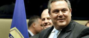 Will Flüchtlinge nach Deutschland schicken.  Panos Kammenos, rechtspopulistischer Verteidigungsminister Griechenlands.