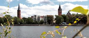 In Köpenick an der Spree entsteht eine Mittelalterstadt .