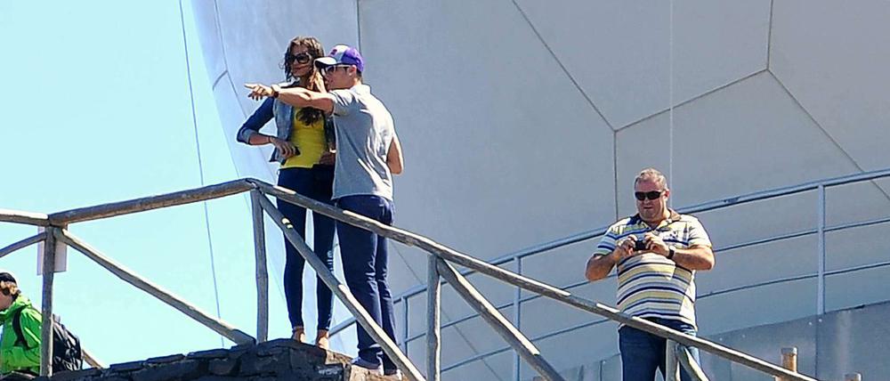 Cristiano Ronaldo zeigt schon mal an, wo auf Madeira sein Museum stehen soll.