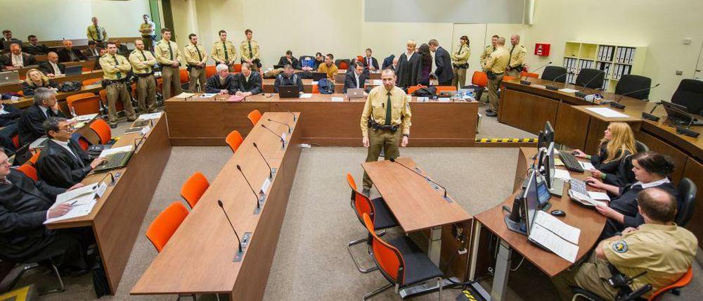 Der Saal 101 des Münchener Justizgebäudes.