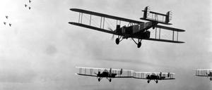 Luftkampf im Ersten Weltkrieg.