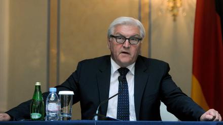 Bundesaußenminister Frank-Walter Steinmeier sieht keine militärische Rolle Deutschlands im Irak.