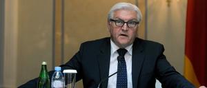 Bundesaußenminister Frank-Walter Steinmeier sieht keine militärische Rolle Deutschlands im Irak.