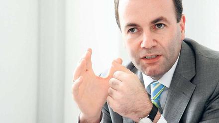 Der Fraktionschef der EVP im Europaparlament, Manfred Weber.
