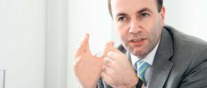 Der Fraktionschef der EVP im Europaparlament, Manfred Weber.