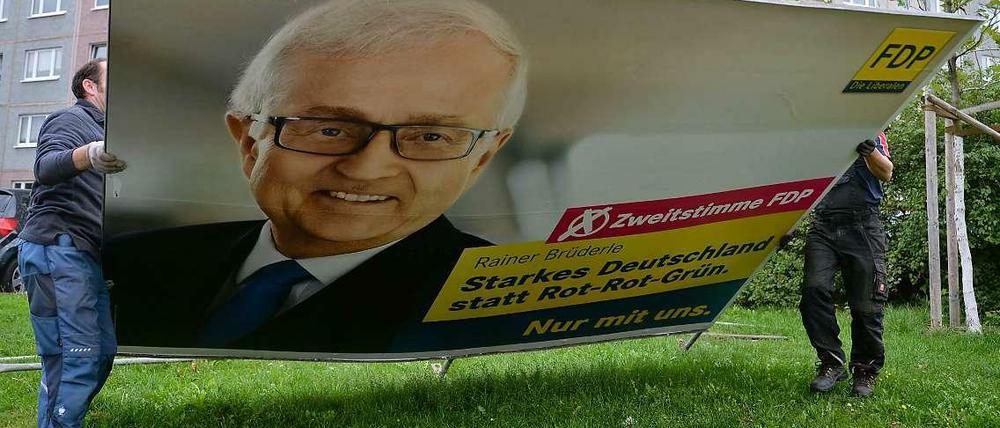 Für viele Liberale keine Heimat mehr? Wahlplakat der FDP nach der letzten Bundestagswahl.
