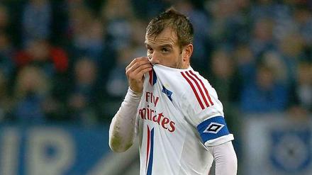 Derbysieg: Rafael van der Vaart und der Hamburger SV gewinnen gegen Werder Bremen. 