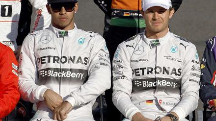 Lewis Hamilton und Nico Rosberg