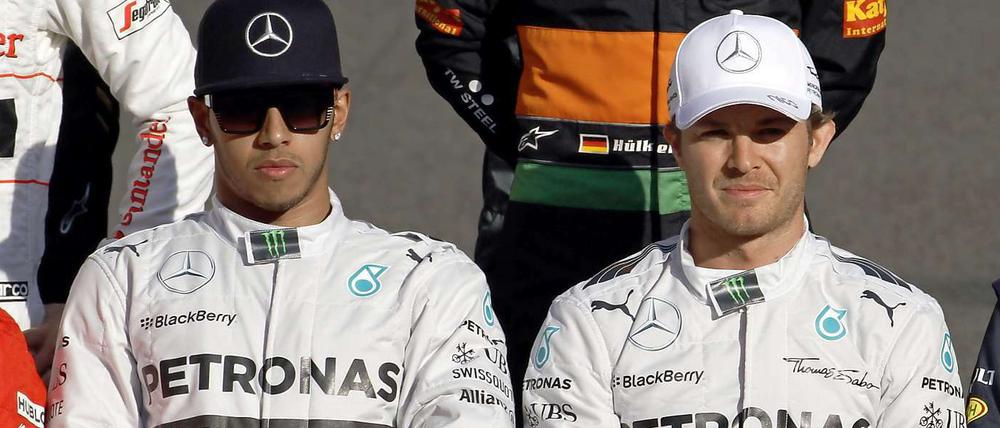 Lewis Hamilton und Nico Rosberg