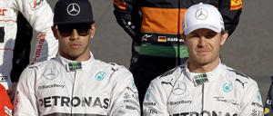 Lewis Hamilton und Nico Rosberg