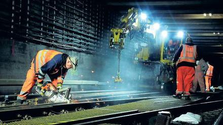 Kein Zug fährt durch: Die S-Bahn baut im Nord-Süd-Tunnel.