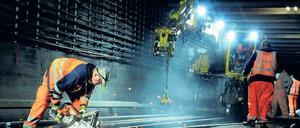 Kein Zug fährt durch: Die S-Bahn baut im Nord-Süd-Tunnel. 