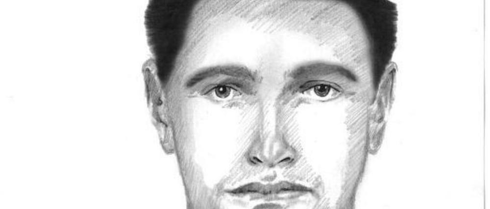 Mit diesem Phantombild suchte die Polizei nach dem Verdächtigen.
