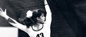 Sieg in Norwegen. Nadia Comaneci 1975 als 13-Jährige in Skien.