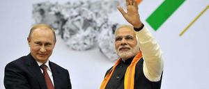 Vladimir Putin fürchtet, dass Indiens Staatschef Modi sich mehr Richtung USA orientiert.