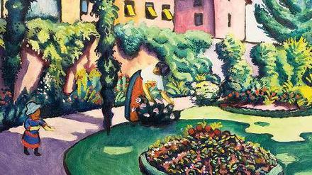 Betriebsvermögen. Auch August Mackes „Gartenbild“ (1911) befindet sich im Besitz der WestLB-Nachfolgerin Portigon.