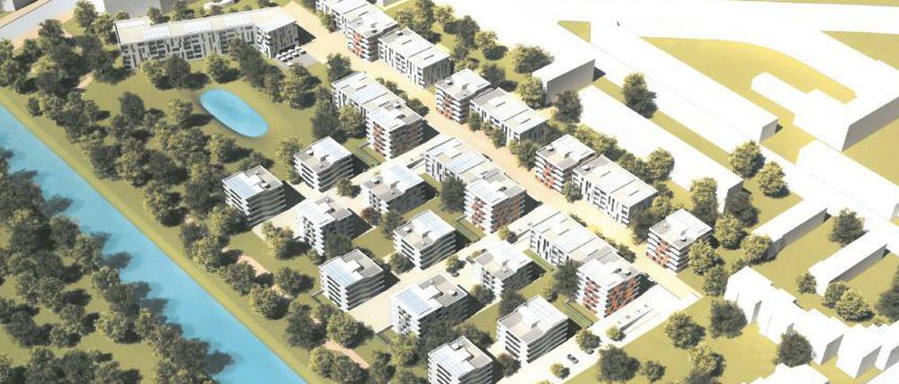 So könnte das neue Quartier auf dem Gelände des Blub aussehen. Aber wohl erst in 2020.