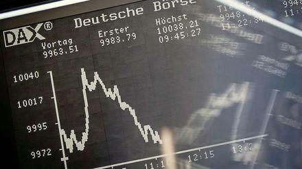 Auf und nieder. Der Dax ist auf bestem Wege, den alten Rekordstand wieder zu erreichen. 