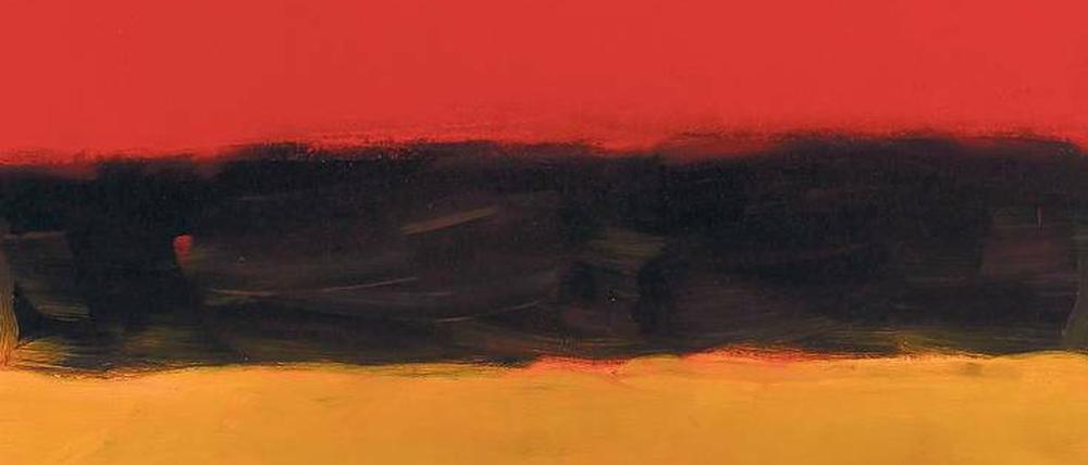 Bis zum Horizont. Scullys Gemälde „Landline Fire“ stammt von 2015 (Ausschnitt). 