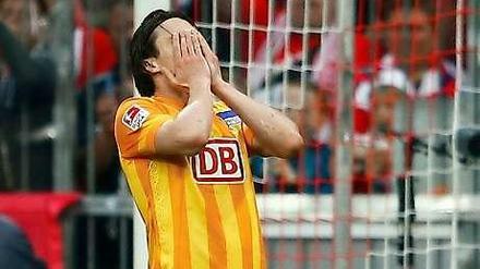 Nico Schulz hat die große Chance zur Führung auf dem Fuß, als er allein auf das Bayern-Tor zulief. 