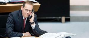 Michael Müller bei einer Plenarsitzung im Abgeordnetenhaus.