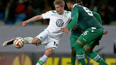Kevin De Bruyne muss sich in zwei Wochen gegen Inter durchsetzen.