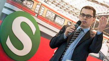 Einsteigen, bitte. Geschäftsführer Peter Buchner sieht die Berliner S-Bahn auf gutem Kurs.  