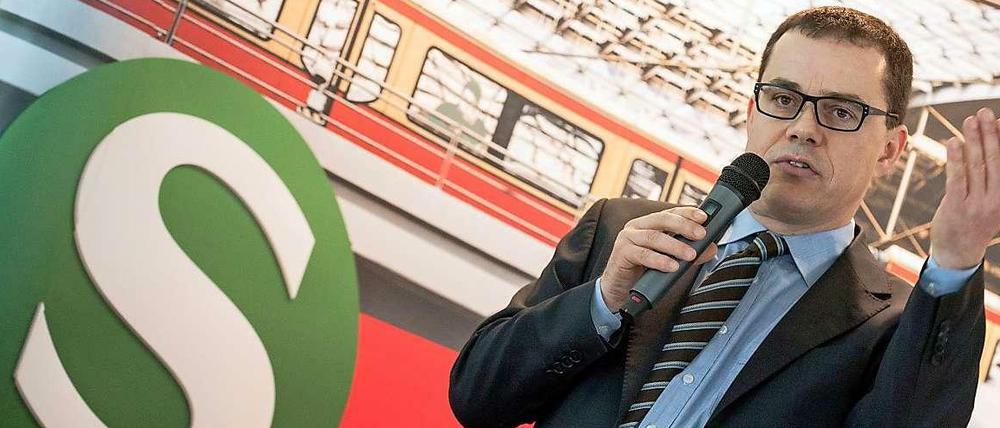 Einsteigen, bitte. Geschäftsführer Peter Buchner sieht die Berliner S-Bahn auf gutem Kurs.