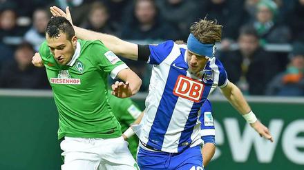 Bitter für Hertha. Die Berliner müssen zum Rückrundenauftakt in Bremen eine schmerzhafte Niederlage einstecken.