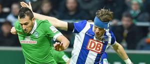 Bitter für Hertha. Die Berliner müssen zum Rückrundenauftakt in Bremen eine schmerzhafte Niederlage einstecken.