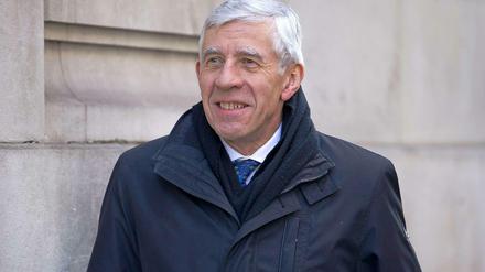 Ging in die Falle. Jack Straw, ehemaliger Außenminister von Großbritannien und Labour-Abgeordneter.