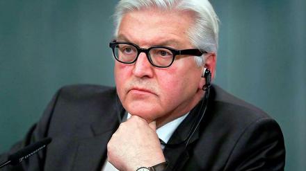 Schwierige Mission. Frank-Walter Steinmeier.