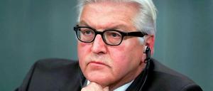 Schwierige Mission. Frank-Walter Steinmeier.