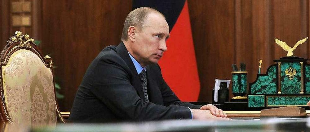 Wladimir Putin am Freitag im Kreml