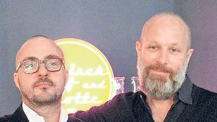 Patrick Thommel und Jörg Hennerich führen eine Eisenwarenhandlung.