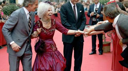 Die Herzogin von Alba mit ihrem Ehemann Alfonso Diez bei einem Empfang im Oktober 2013.