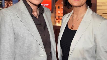 Ursula Sarrazin und Sandra Maischberger.