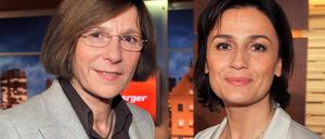 Ursula Sarrazin und Sandra Maischberger.