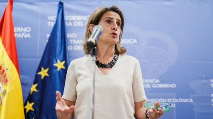 «Wir Spanier haben in Sachen Energieverbrauch nicht über unsere Verhältnisse gelebt», sagte die Ministerin für Ökologischen Wandel. 