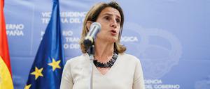 «Wir Spanier haben in Sachen Energieverbrauch nicht über unsere Verhältnisse gelebt», sagte die Ministerin für Ökologischen Wandel. 