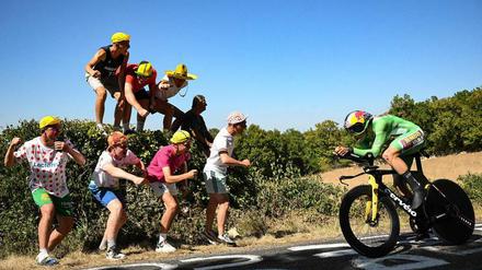 Wout van Aert holte im Zeitfahren am Samstag bereits seinen dritten Etappensieg bei dieser Tour.