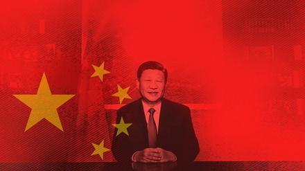 Befiehlt er demnächst den Angriff auf Taiwan? Chinas Präsident Xi Jinping bei einer Fernsehansprache.