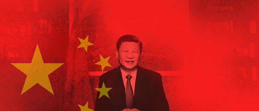 Befiehlt er demnächst den Angriff auf Taiwan? Chinas Präsident Xi Jinping bei einer Fernsehansprache.