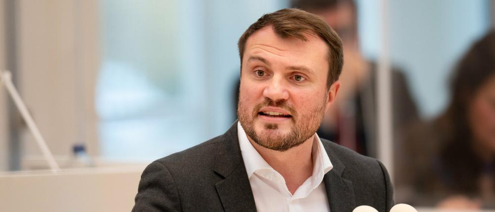 Daniel Keller, Vorsitzender der SPD-Fraktion im Potsdamer Landtag