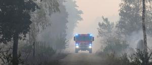Der Brand in Elbe-Elster weiter sich aus.