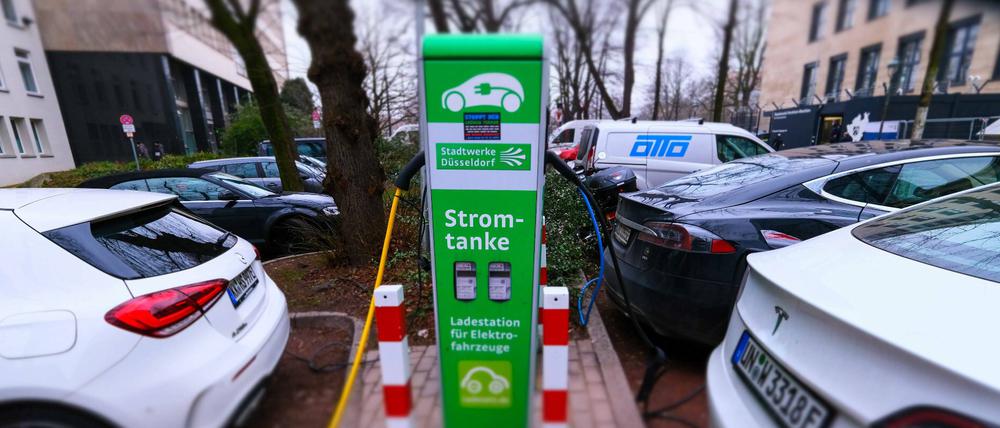 Eine Ladestation für Elektro-Autos.