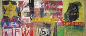 Provokant. Boris Luries Farb- und Papier-Collage "A Jew is Dead" von 1964.