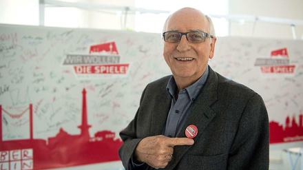 Da war er noch zuversichtlich: Klaus Böger, Präsident des Landessportbunds Berlin, vor der Olympia-Entscheidung.