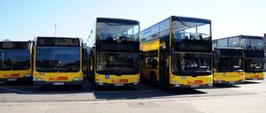 In Reih' und Glied. Der BVG-Fuhrpark.